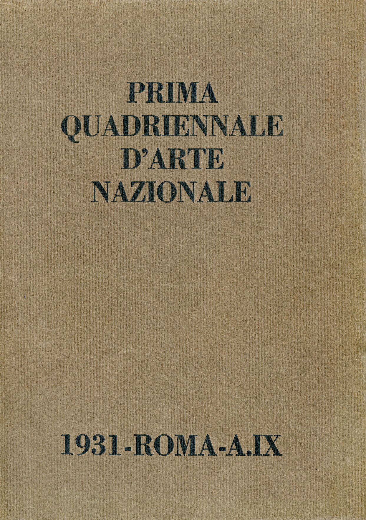 Prima Quadriennale d'Arte Nazionale