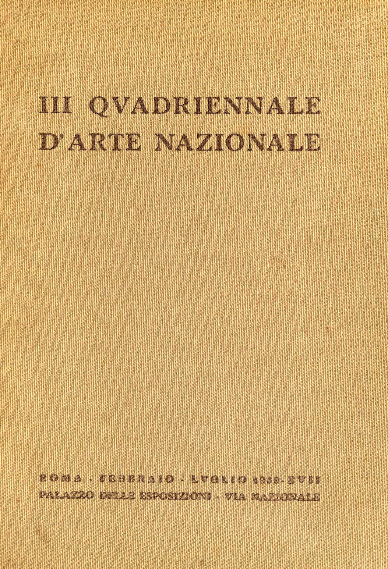 III Quadriennale d'Arte Nazionale